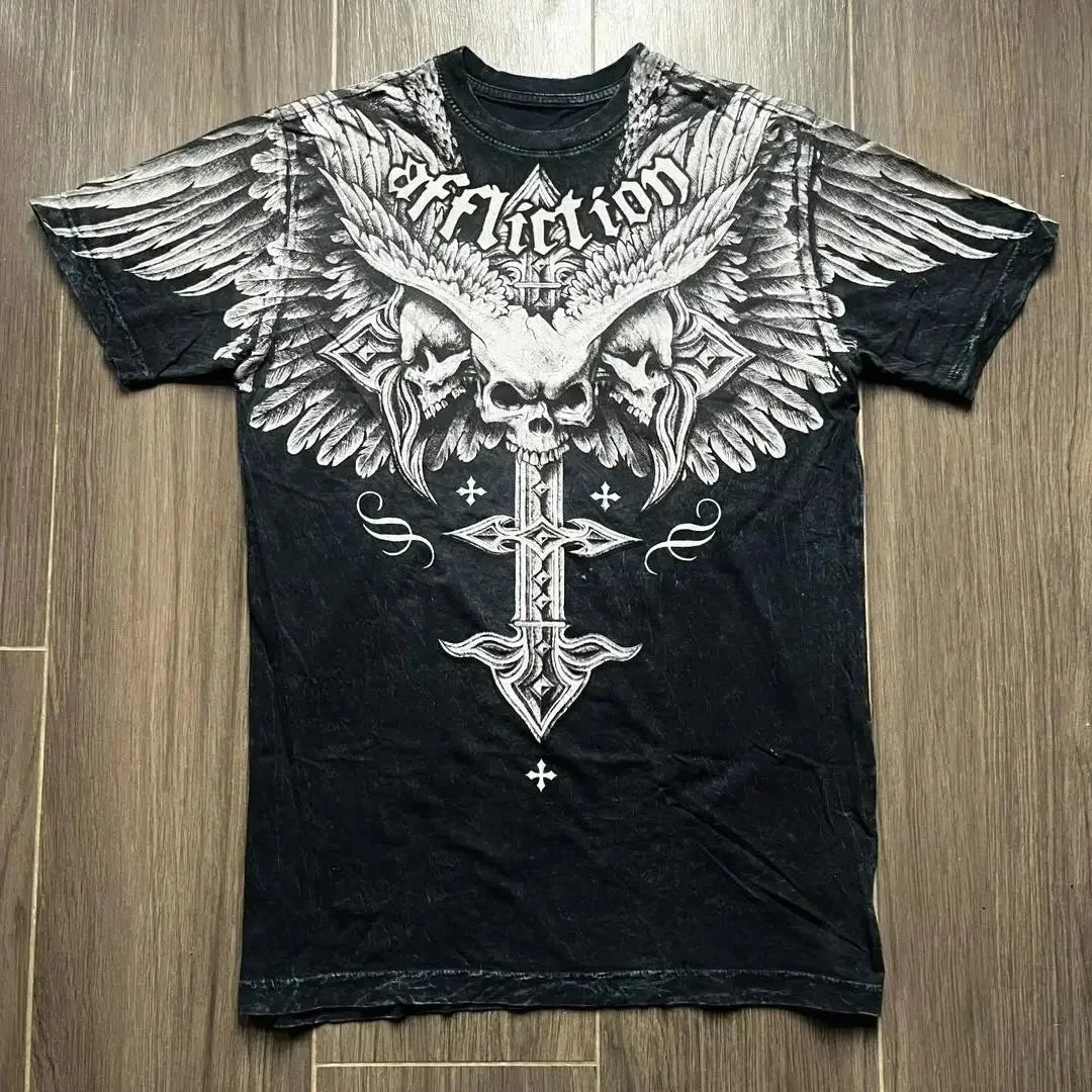 Gothic Thorn Totem Tee — Y2K Harajuku High Street