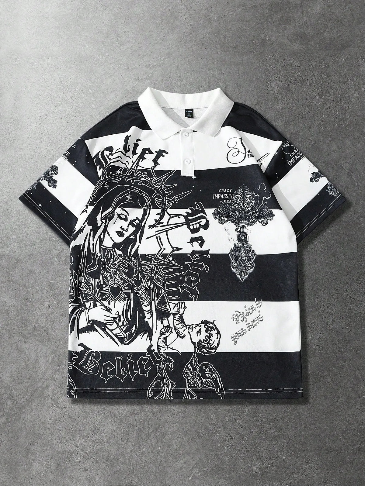 3D Stripes Polo Shirt — Summer Street Casual