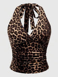 Leopard Lace Crop Tank Top — Y2K Punk