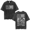 JoJo's Bizarre Adventure — Jotaro, Kira & Steel Ball Run Acid Washed Tee