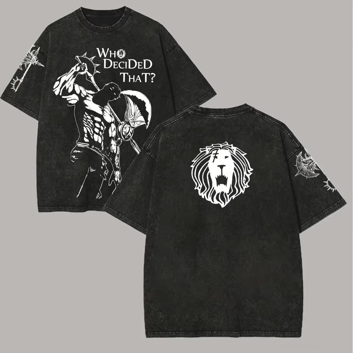 Escanor — The Seven Deadly Sins Washed Oversized Tee