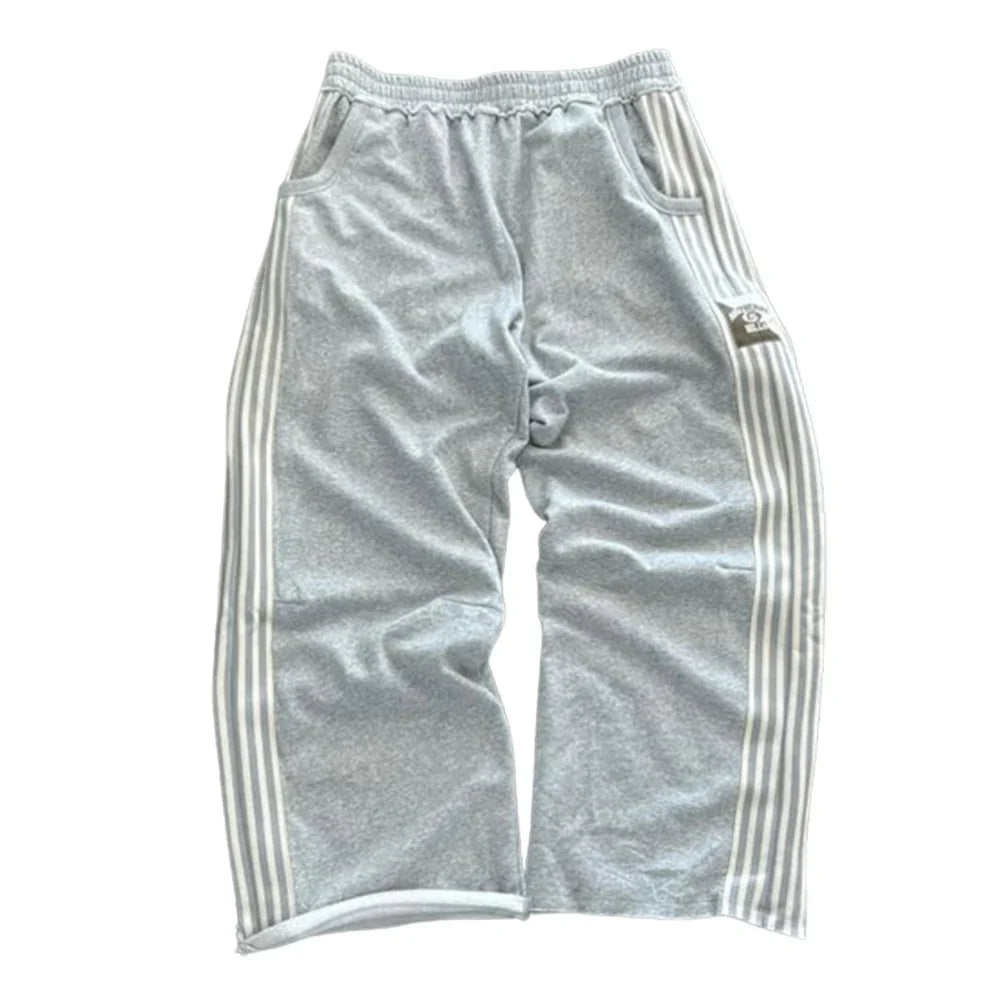 Stripe Baggy Sweatpants — Y2K Harajuku Streetwear