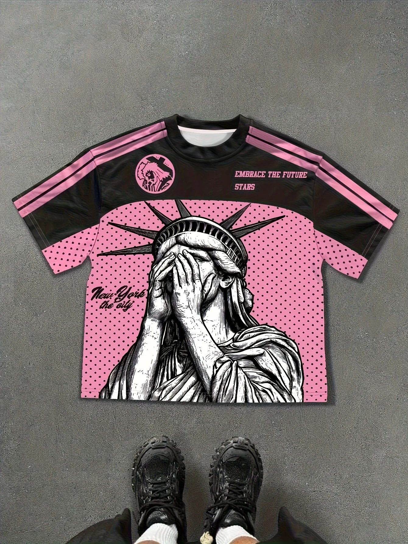 3D Digital Print Tee — Sporty Casual Streetwear