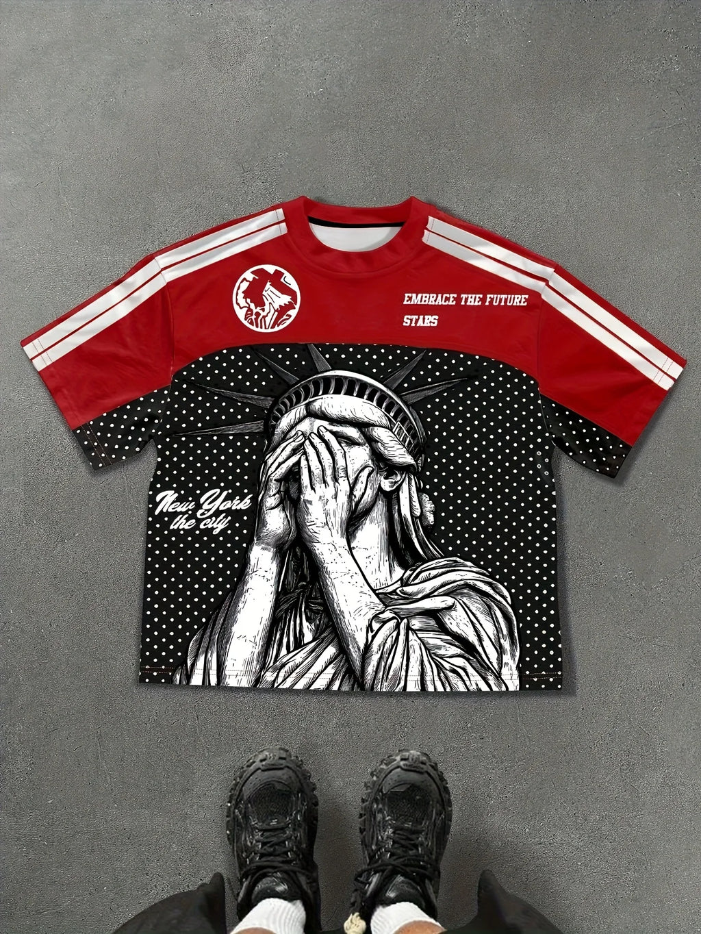 3D Digital Print Tee — Sporty Casual Streetwear