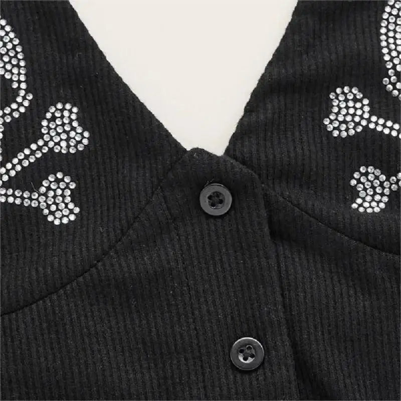 Punk Rhinestone Skull Crop Tank — Summer Gothic Camisole