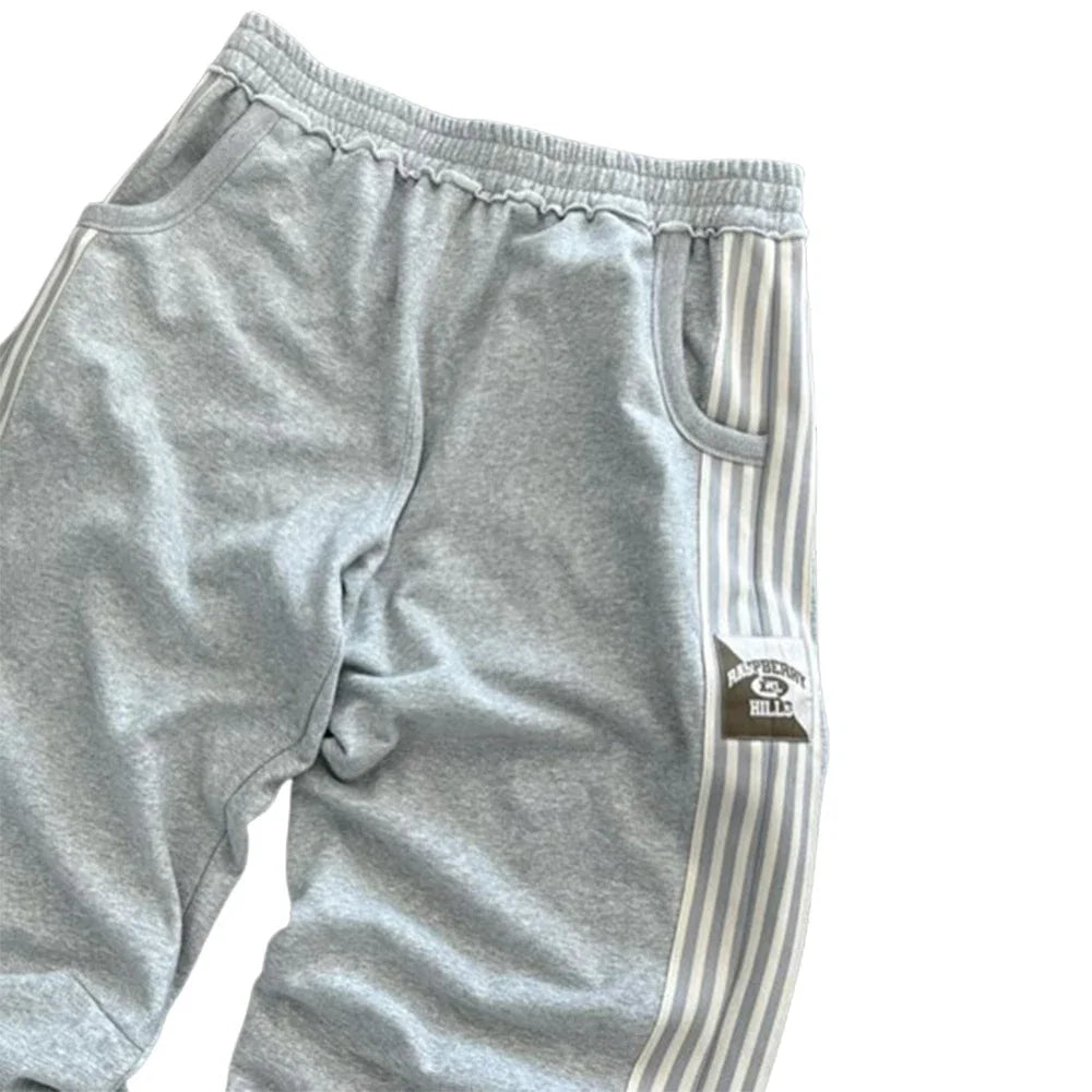 Stripe Baggy Sweatpants — Y2K Harajuku Streetwear