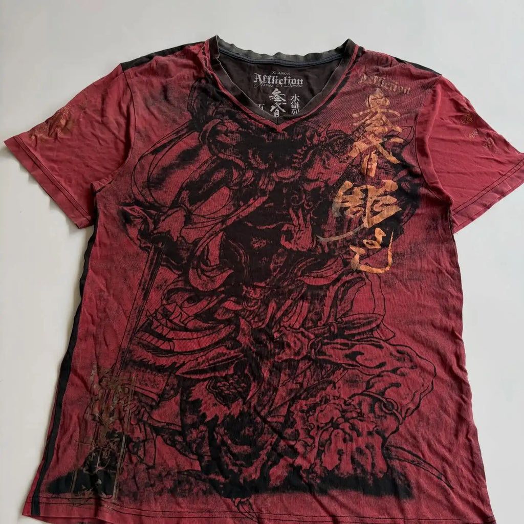 Gothic Thorn Totem Tee — Y2K Harajuku High Street