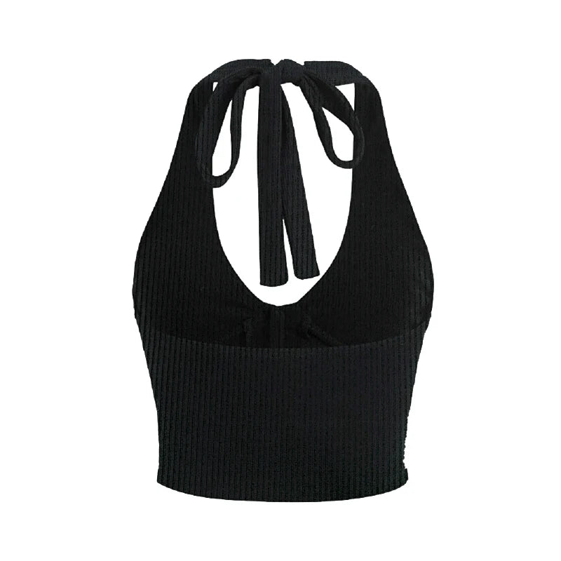 Punk Rhinestone Skull Crop Tank — Summer Gothic Camisole