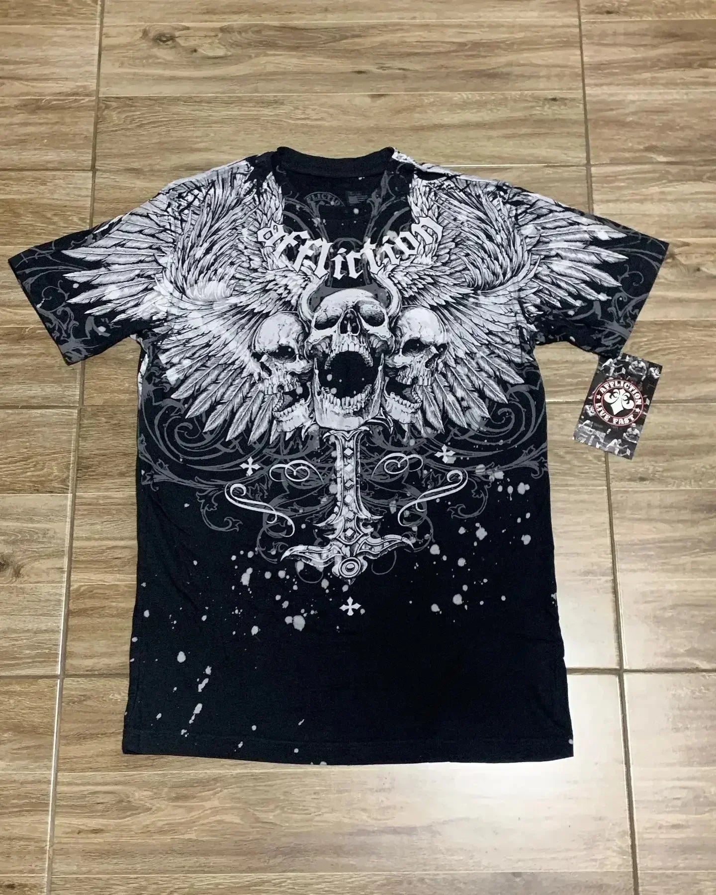 Gothic Thorn Totem Tee — Y2K Harajuku High Street