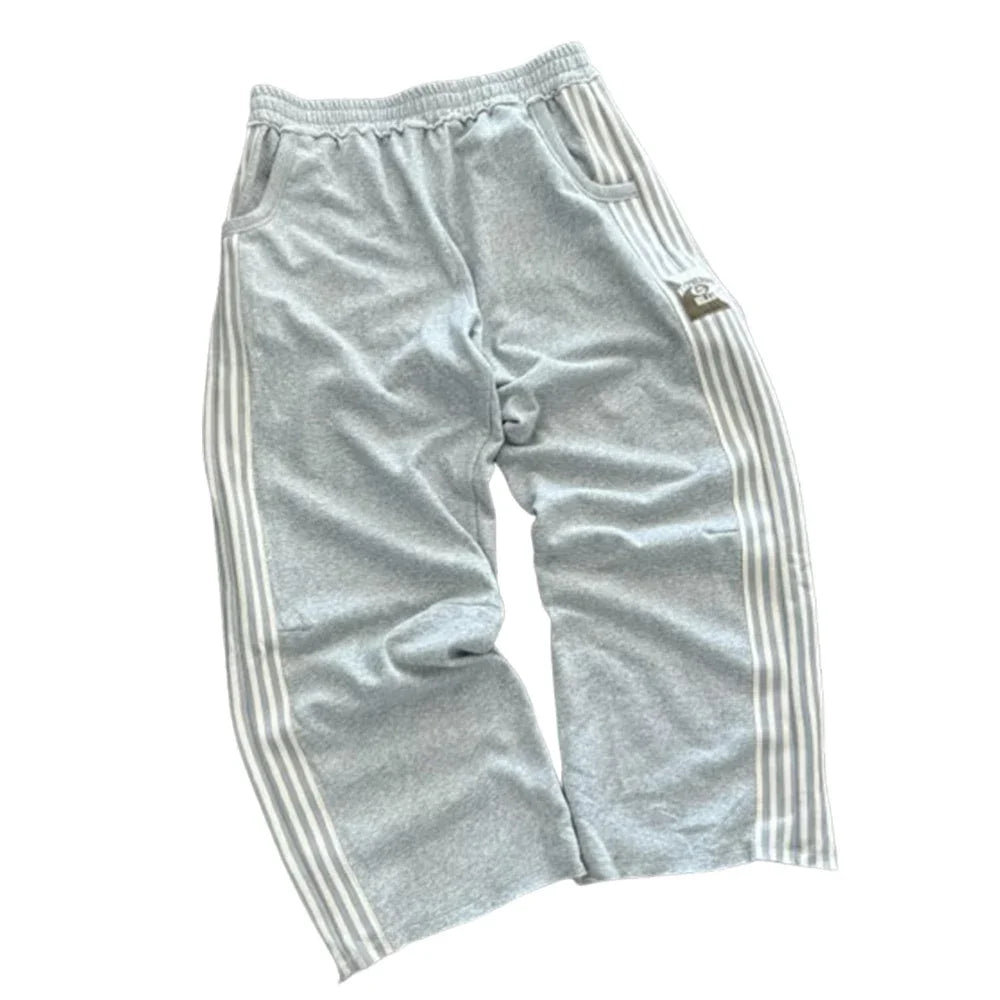 Stripe Baggy Sweatpants — Y2K Harajuku Streetwear