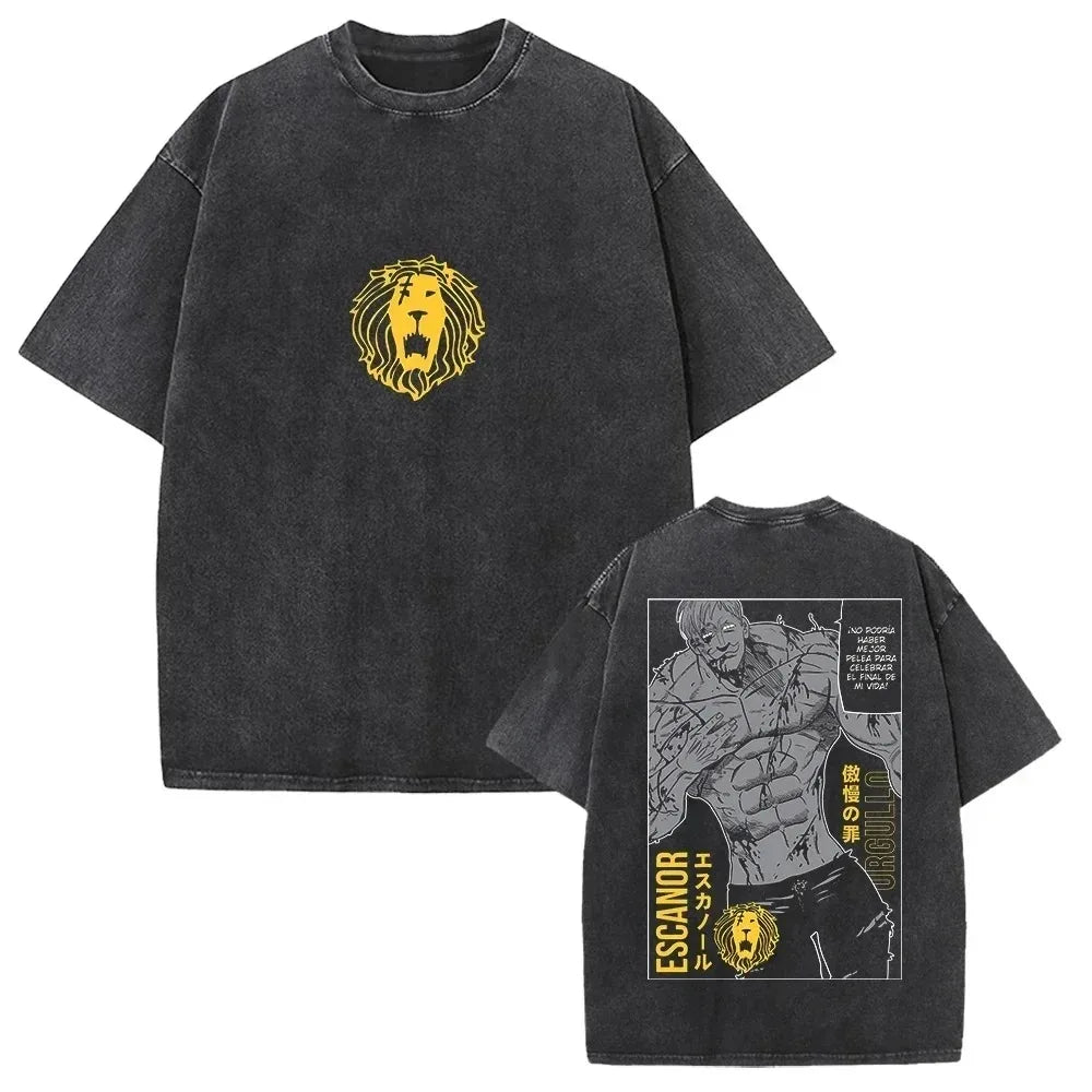 Escanor — The Seven Deadly Sins Washed Oversized Tee