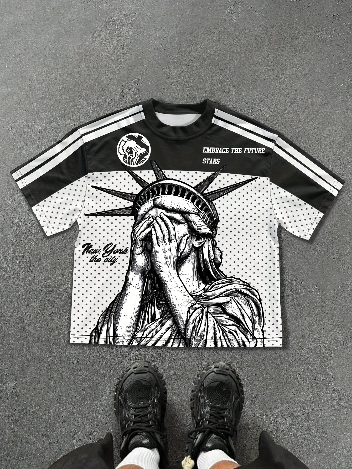 3D Digital Print Tee — Sporty Casual Streetwear