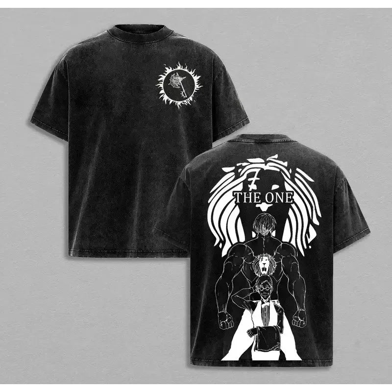 Escanor — The Seven Deadly Sins Washed Oversized Tee